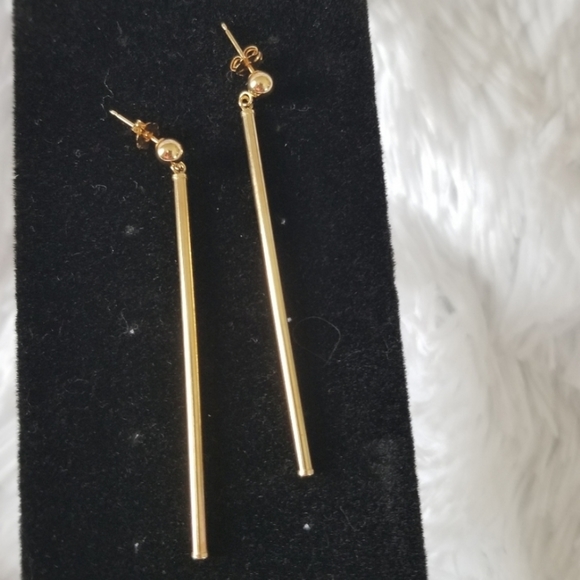 RESERVE FOR MY FRIEND..14k stick earings - Picture 4 of 4